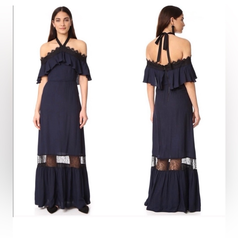 Alice + Olivia Misty Halter Maxi Dress NWT